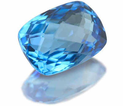 آکوامارین طبیعی بیضی