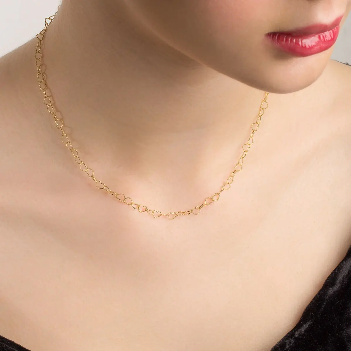 گردنبند طلا قلب درین