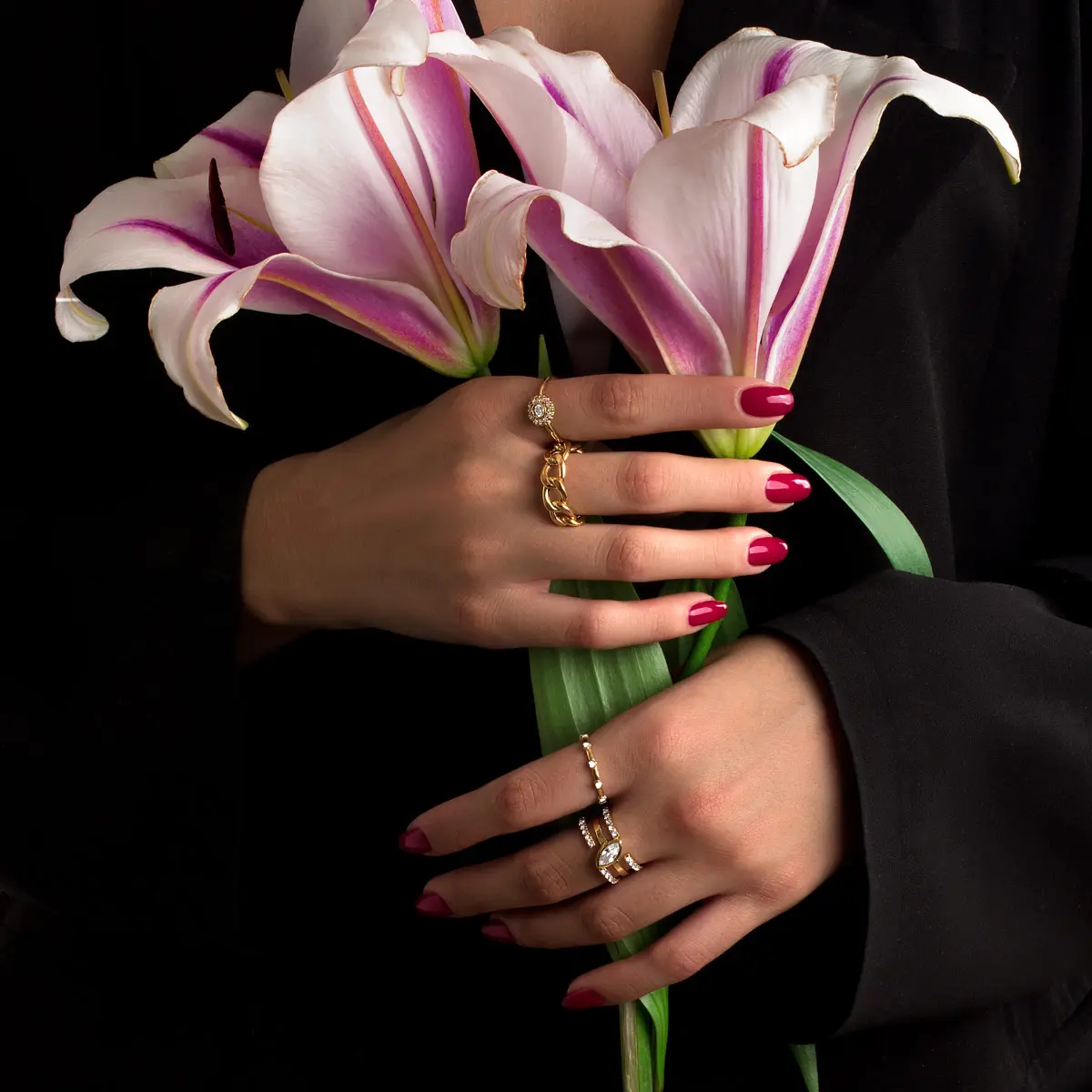 انگشتر قلب رنگین کمان